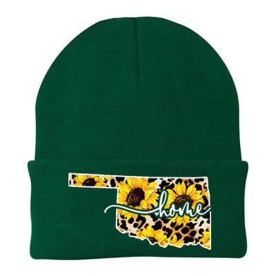 Home Oklahoma Sunflower Gift Knit Cap Winter Beanie