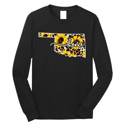 Home Oklahoma Sunflower Gift Long Sleeve Shirt