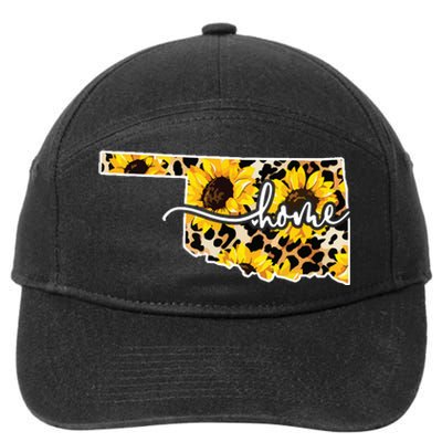 Home Oklahoma Sunflower Gift 7-Panel Snapback Hat