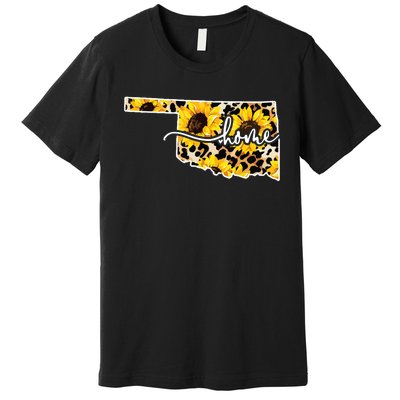 Home Oklahoma Sunflower Gift Premium T-Shirt