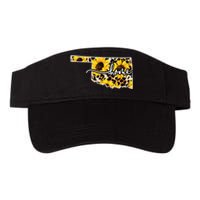 Home Oklahoma Sunflower Gift Valucap Bio-Washed Visor