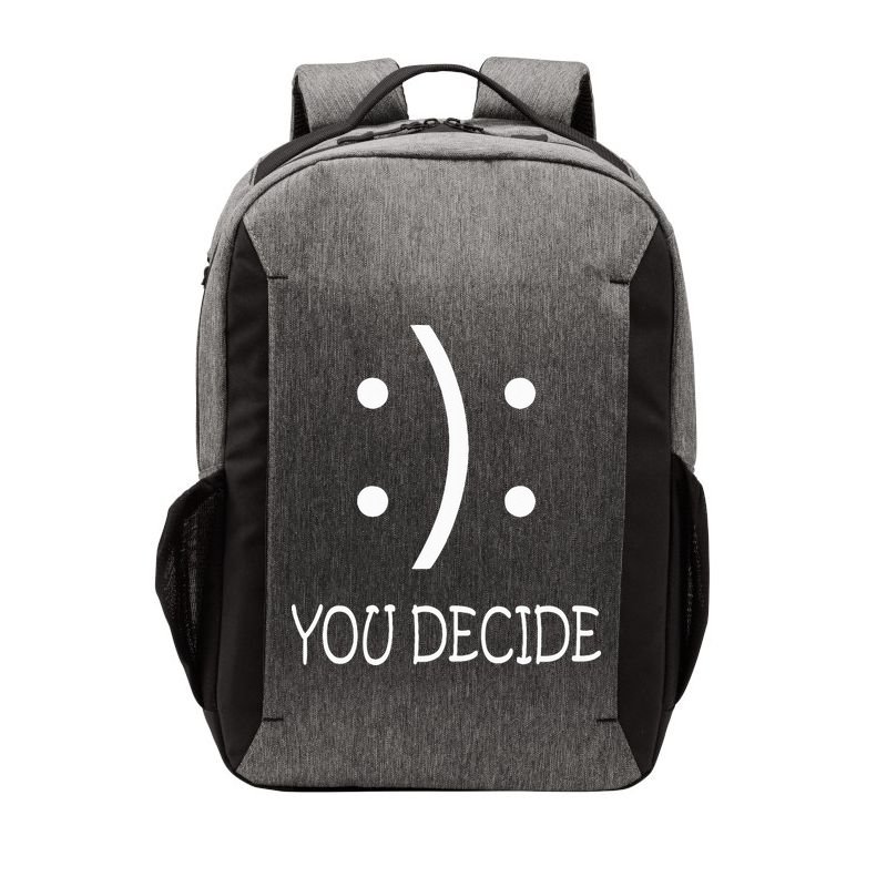 Happy Or Sad You Decide Smile Frown Vector Backpack