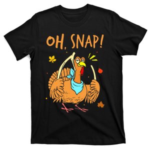 Happy Oh Snap Funny Cute Thanksgiving Turkey Turkey Day T-Shirt