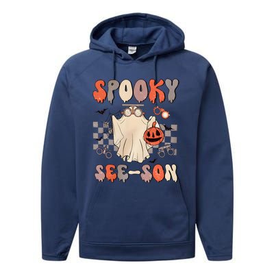 Halloween Optometrist Spooky Seeson Performance Fleece Hoodie