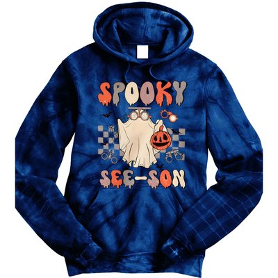 Halloween Optometrist Spooky Seeson Tie Dye Hoodie