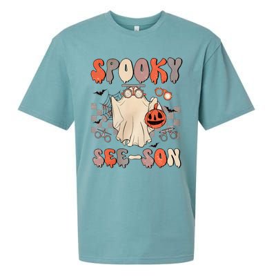 Halloween Optometrist Spooky Seeson Sueded Cloud Jersey T-Shirt