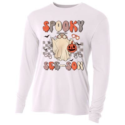 Halloween Optometrist Spooky Seeson Cooling Performance Long Sleeve Crew