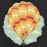 Hot Air Balloon 7 Panel Mesh Trucker Snapback Hat