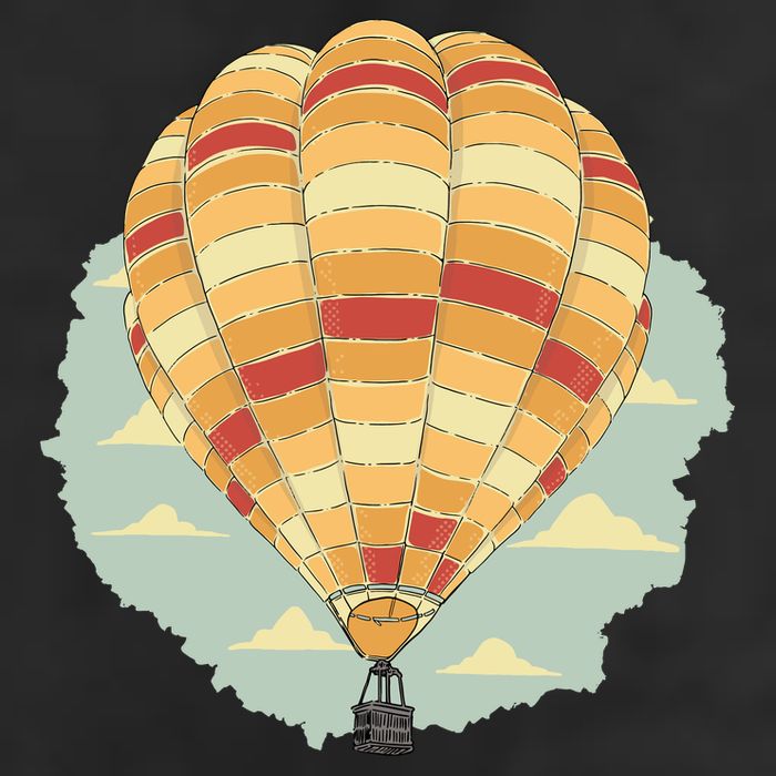 Hot Air Balloon 7 Panel Mesh Trucker Snapback Hat