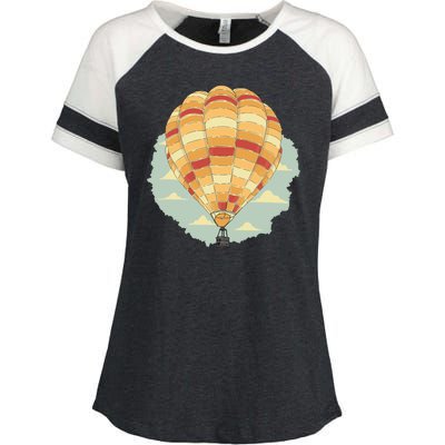 Hot Air Balloon Enza Ladies Jersey Colorblock Tee