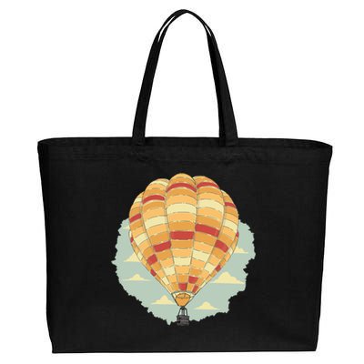 Hot Air Balloon Cotton Canvas Jumbo Tote