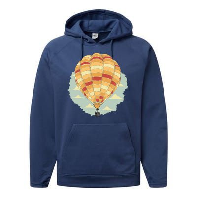 Hot Air Balloon Performance Fleece Hoodie