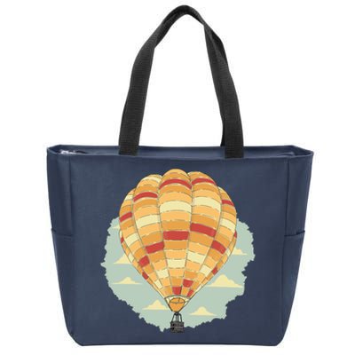 Hot Air Balloon Zip Tote Bag