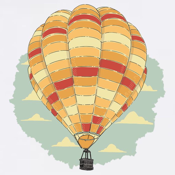 Hot Air Balloon V-Neck T-Shirt
