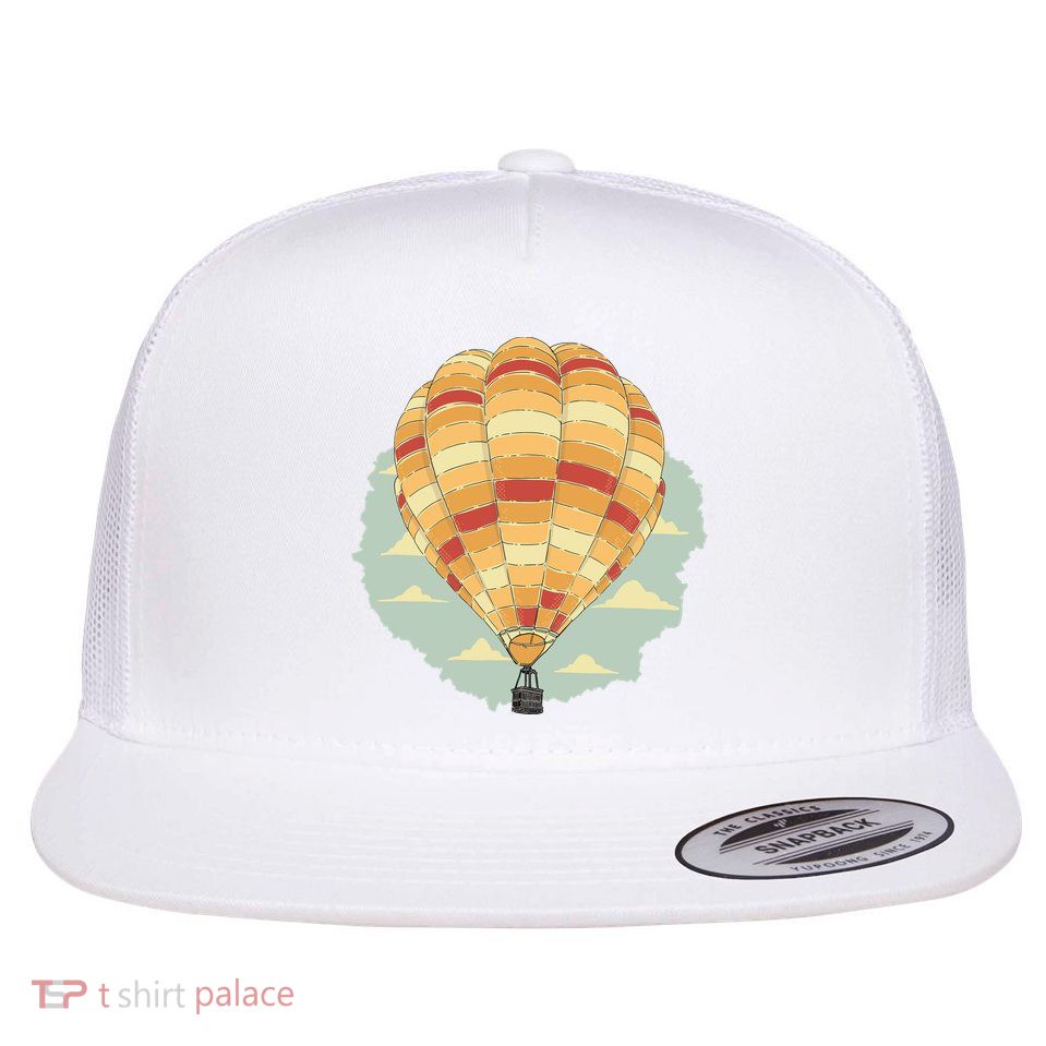 Hot Air Balloon Flat Bill Trucker Hat