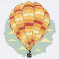 Hot Air Balloon Flatbill Hat