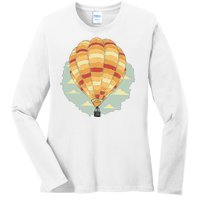 Hot Air Balloon Ladies Long Sleeve Shirt