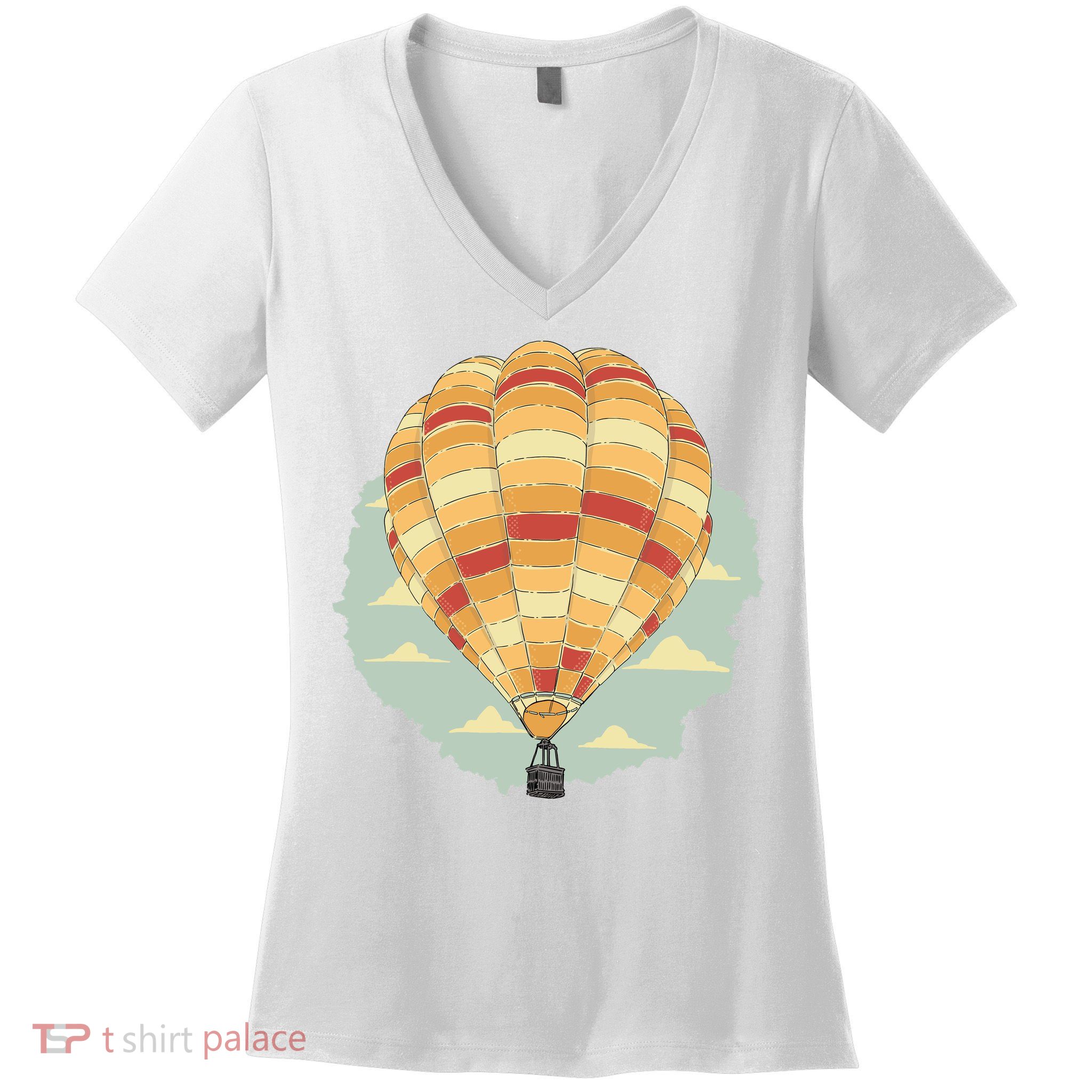 Hot Air Balloon Women's V-Neck T-Shirt