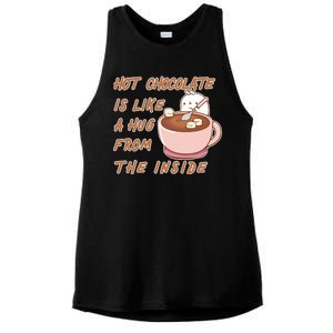 Hot Chocolate Is Like A Mug From The Inside Ladies PosiCharge Tri-Blend Wicking Tank