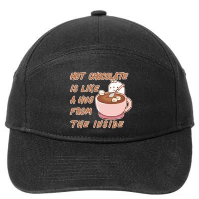Hot Chocolate Is Like A Mug From The Inside 7-Panel Snapback Hat
