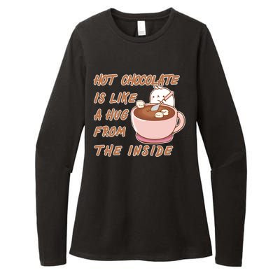 Hot Chocolate Is Like A Mug From The Inside Womens CVC Long Sleeve Shirt