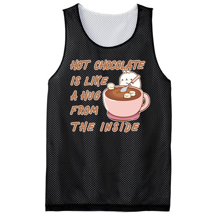 Hot Chocolate Is Like A Mug From The Inside Mesh Reversible Basketball Jersey Tank