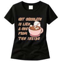 Hot Chocolate Is Like A Mug From The Inside Womens T-Shirt