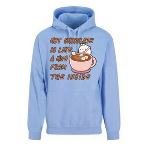 Hot Chocolate Is Like A Mug From The Inside Unisex Surf Hoodie