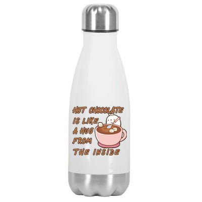 Hot Chocolate Is Like A Mug From The Inside Stainless Steel Insulated Water Bottle