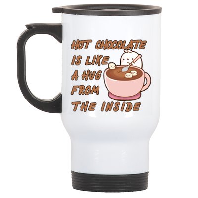 Hot Chocolate Is Like A Mug From The Inside Stainless Steel Travel Mug