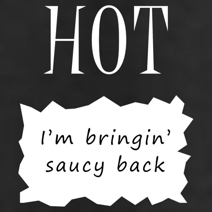Hot I'm Bringing Saucy Back Adult Drive Performance Visor