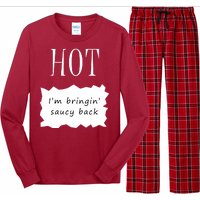 Hot I'm Bringing Saucy Back Long Sleeve Pajama Set