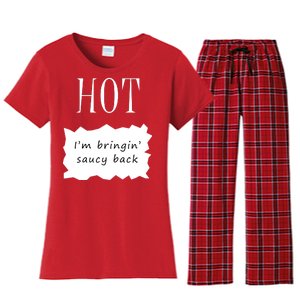 Hot I'm Bringing Saucy Back Women's Flannel Pajama Set