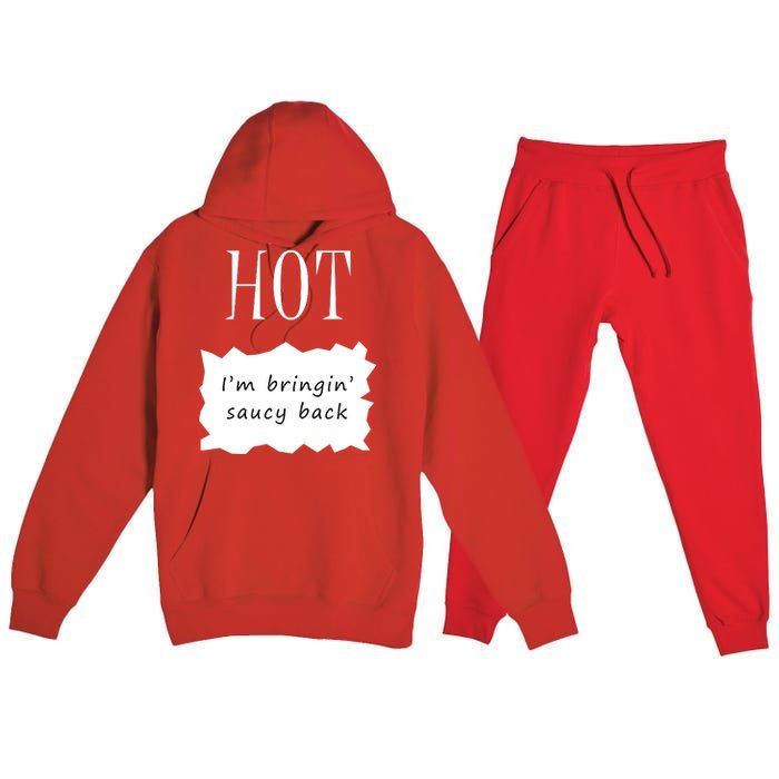 Hot I'm Bringing Saucy Back Premium Hooded Sweatsuit Set