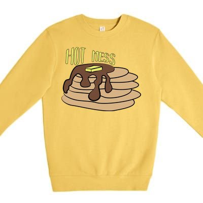 Hot Mess Pancakes Premium Crewneck Sweatshirt