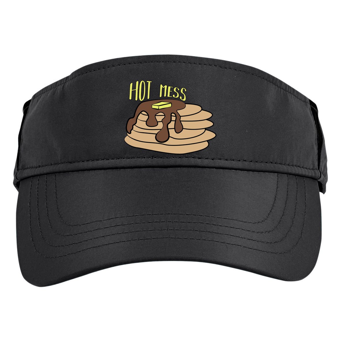 Hot Mess Pancakes Adult Drive Performance Visor