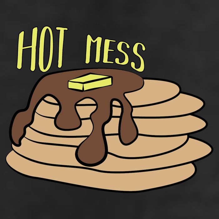 Hot Mess Pancakes Adult Drive Performance Visor