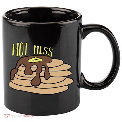 Hot Mess Pancakes 11oz C Handle Ceramic Mug
