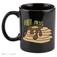 Hot Mess Pancakes 11oz C Handle Ceramic Mug