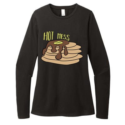 Hot Mess Pancakes Womens CVC Long Sleeve Shirt