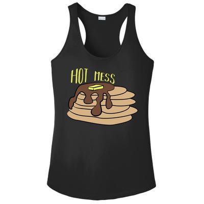 Hot Mess Pancakes Ladies PosiCharge Competitor Racerback Tank