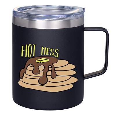 Hot Mess Pancakes 12oz Stainless Steel Coffee Mug
