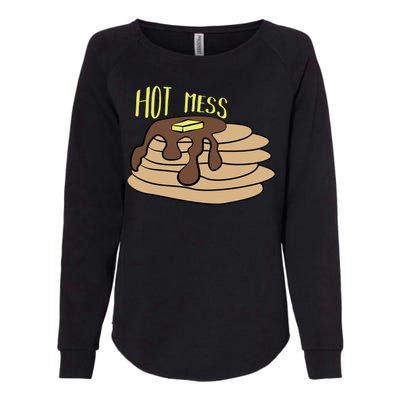 Hot Mess Pancakes Womens California Wash Sweatshirt