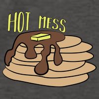 Hot Mess Pancakes Vector Backpack