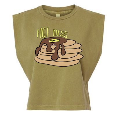 Hot Mess Pancakes Garment-Dyed Women's Muscle Tee