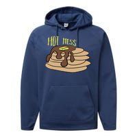 Hot Mess Pancakes Performance Fleece Hoodie