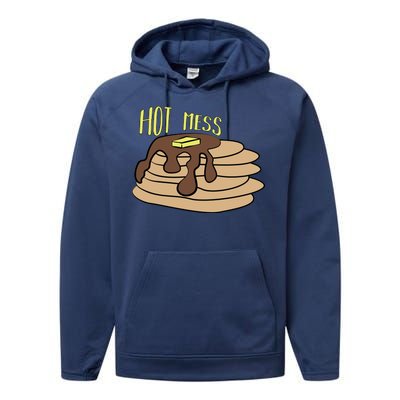 Hot Mess Pancakes Performance Fleece Hoodie