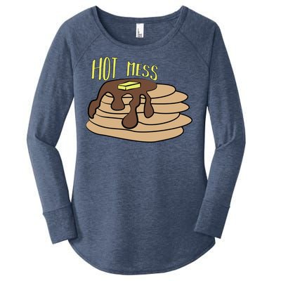 Hot Mess Pancakes Women's Perfect Tri Tunic Long Sleeve Shirt