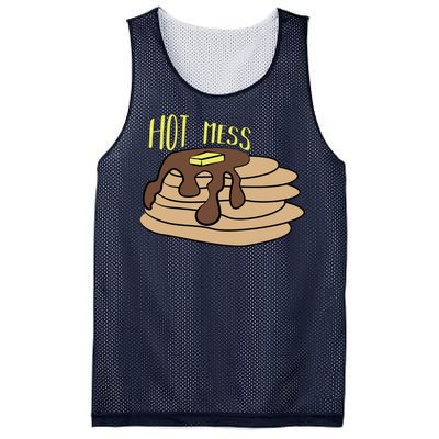 Hot Mess Pancakes Mesh Reversible Basketball Jersey Tank