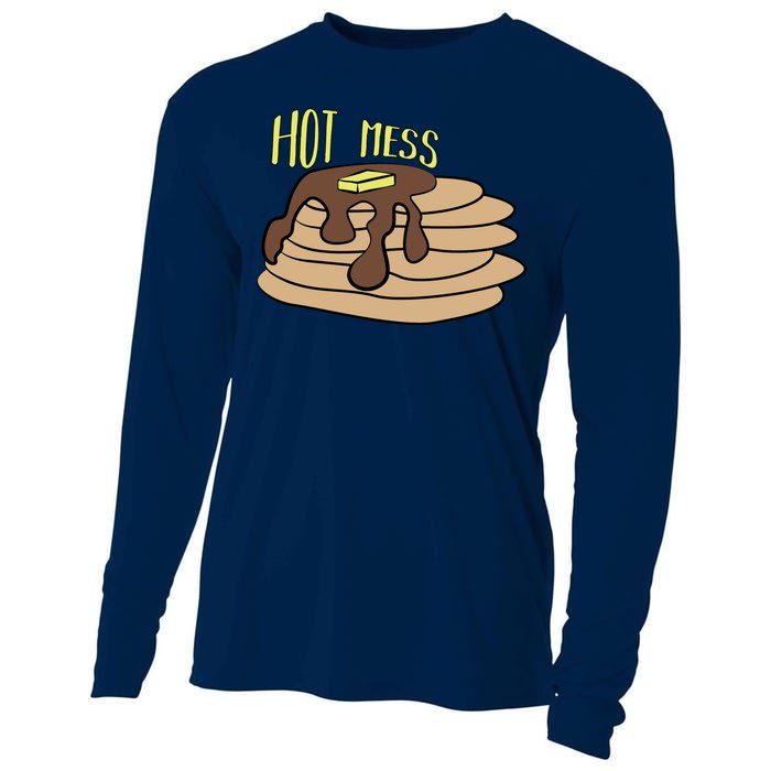 Hot Mess Pancakes Cooling Performance Long Sleeve Crew